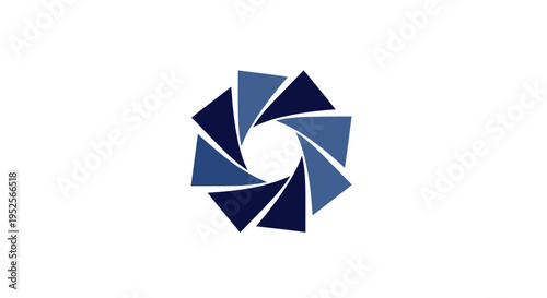 Abstract Circular Design with Rotating Elements, Modern Geometric Pattern