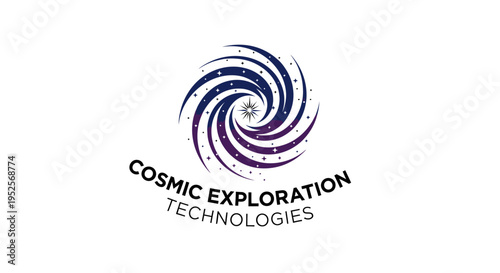 Abstract Galaxy Swirl with Cosmic Dust and Sparkling Stars