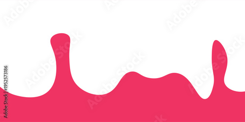 Flat style vector of a white milk splash on pink background for dairy ads, packaging, and food banners