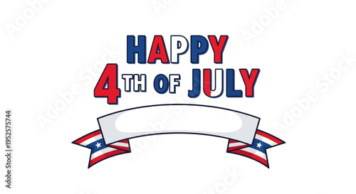 Patriotic banner for Independence Day celebration