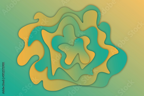 Abstract art piece with swirling patterns