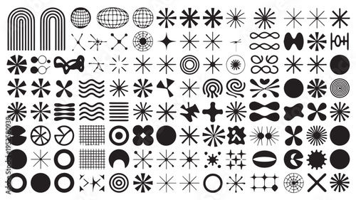 Diverse Abstract Geometric Shapes and Modern Design Elements