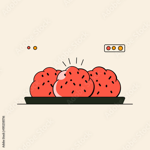 Puffy Soft UI Buttons with Tactile 3D Texture Design