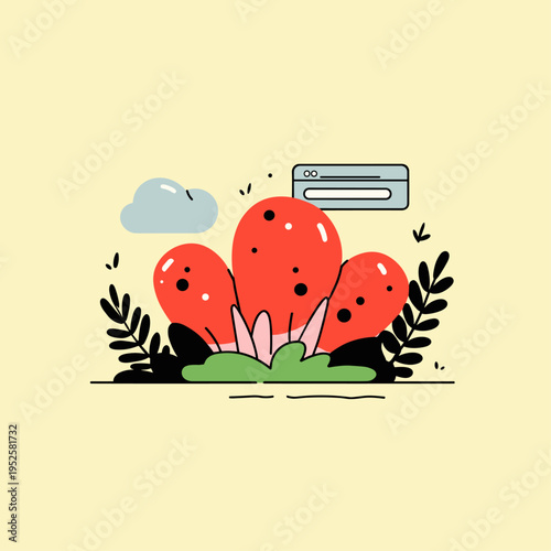 Puffy Soft UI Buttons with Tactile 3D Texture Design