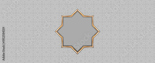 Ramadan background gray luxury