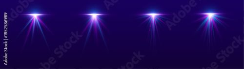Purple neon streak PNG with glowing light and soft reflection. Sparkling particles highlight each curve for a dynamic effect. Ideal for modern digital designs and abstract compositions.
