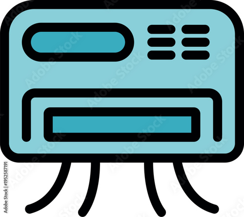 Wall mounted air conditioner distributing cool air, ensuring a pleasant indoor environment