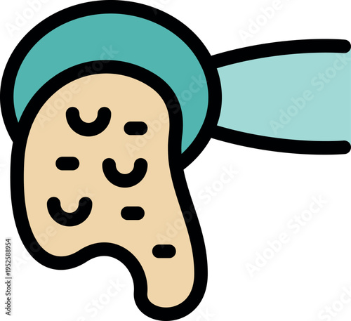 Medical professional using a dermatoscope for skin examination, checking for melanoma or other skin conditions