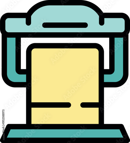 Modern 3d printer creating a square object, showcasing advanced additive manufacturing technology