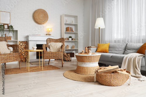 Interior of living room wit...