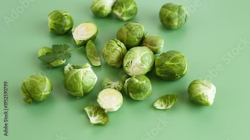 raw brussels sprouts healthy organic vegetable ingredient