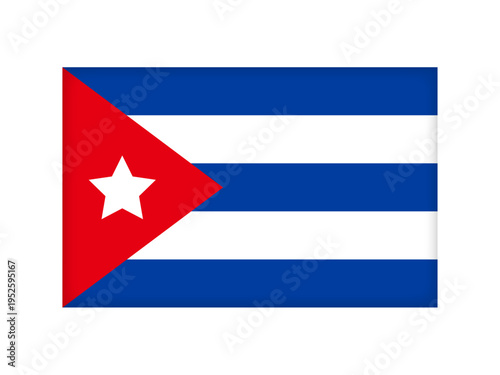 	キューバ共和国の国旗のイラスト素材5