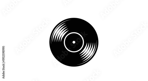 Vinyl Record Close Up.