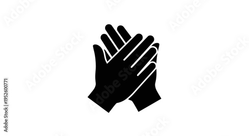 Black hands clapping together in appreciation.