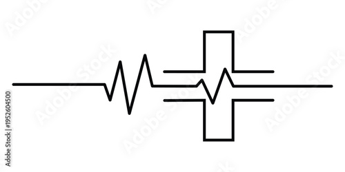 RC Circuit Schematic Symbol - Resistor and Capacitor Electronic Component Diagram