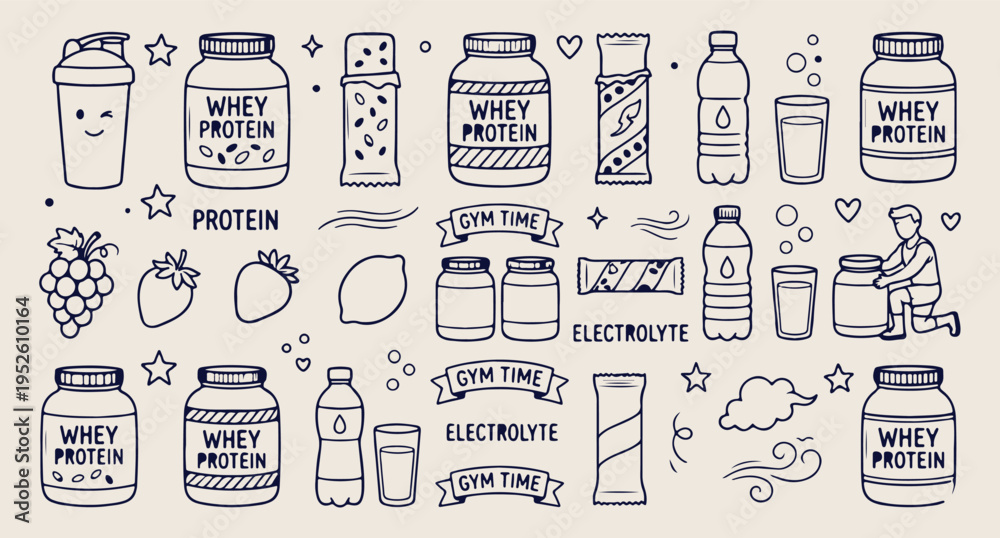 Naklejka premium medical pharmacy vector set, healthcare medicine illustration collection, drug bottle icon pack, hospital medical elements bundle, pharmaceutical design graphics, healthcare line icons set, medicine c