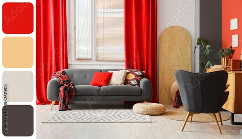 Interior of stylish living ...