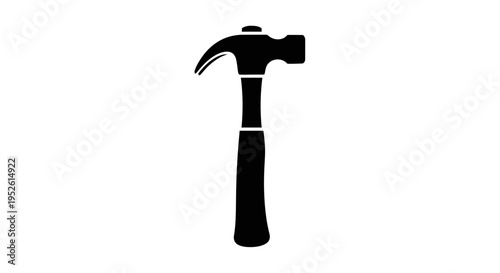 Black silhouette of a hammer.