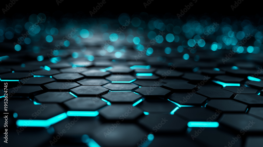 Fototapeta premium Abstract structure symbolizing futuristic infrastructure and digital foundation
