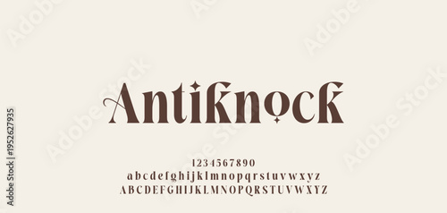 Elegant ligature alphabet letters font logo. Typography luxury classic lettering serif fonts decorative wedding vintage retro logos, design for fashion,beauty shop and brand . vector illustration