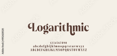 Elegant ligature alphabet letters font logo. Typography luxury classic lettering serif fonts decorative wedding vintage retro logos, design for fashion,beauty shop and brand . vector illustration