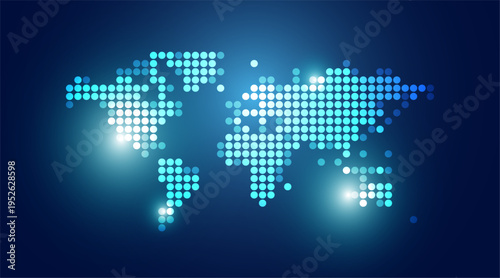 mondo, pixel, pianeta, informatica, digitale, concetto tecnologia, digitale	