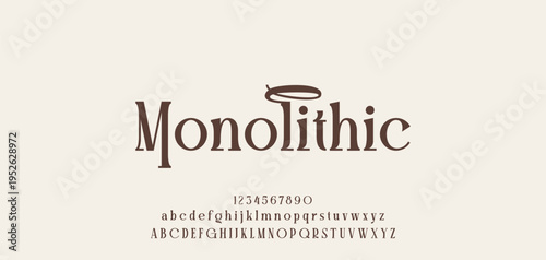 Elegant ligature alphabet letters font logo. Typography luxury classic lettering serif fonts decorative wedding vintage retro logos, design for fashion,beauty shop and brand . vector illustration