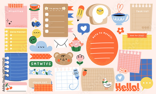 Cute Bullet Journal Stickers Collection