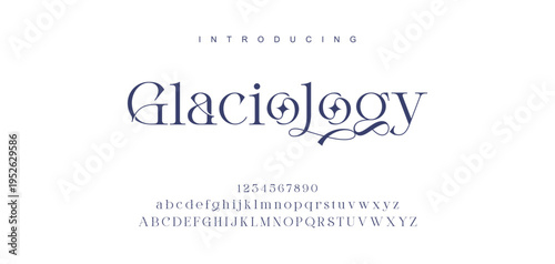 Elegant ligature alphabet letters font logo. Typography luxury classic lettering serif fonts decorative wedding vintage retro logos, design for fashion,beauty shop and brand . vector illustration