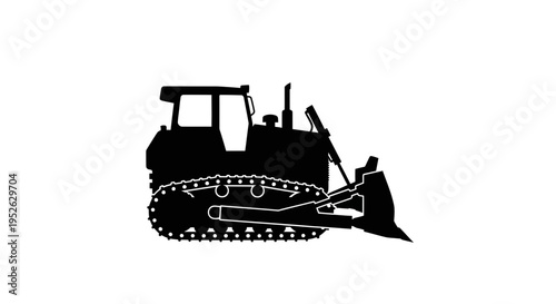 Bulldozer Construction Equipment Heavy Machinery.