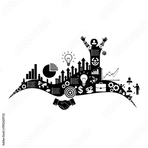 Business people shaking hands agreement.