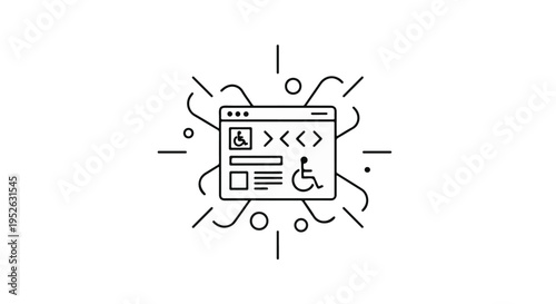 Website interface displays accessibility features for users with special needs.