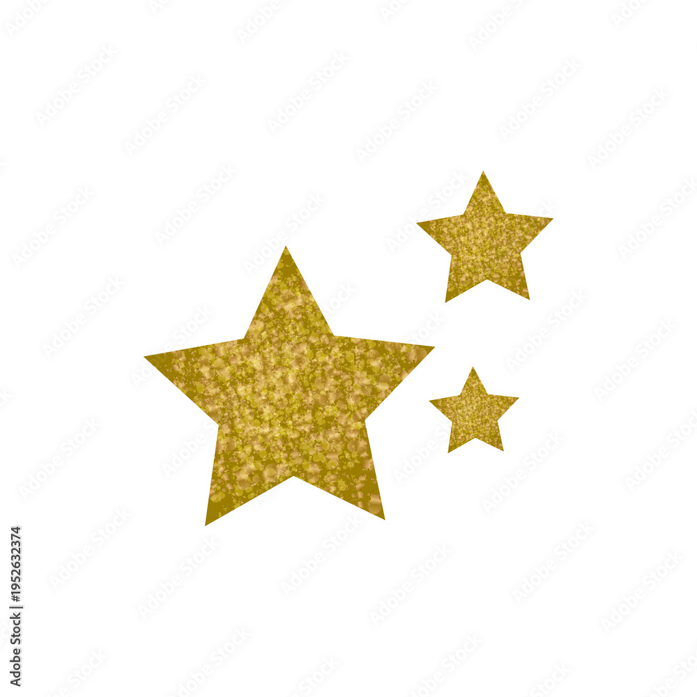 Obraz premium Shiny glitter star shape graphic element ornament