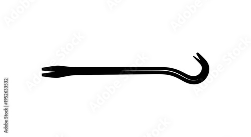 Close up of a hook tool.