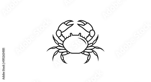 Detailed illustration of a crab.