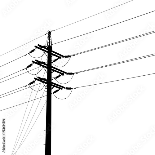 Electricity power transmission pole tower.