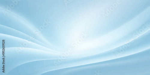 Abstract blue background with soft flowing waves creates a smooth silk texture and motion pattern in this light water design illustration