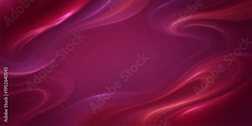 A luxurious abstract background featuring smooth flowing waves of red and purple silk fabric with a soft satin texture and elegant light patterns