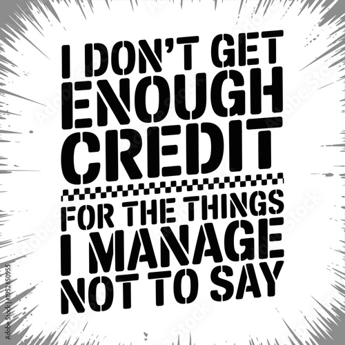 A motivational quote typography poster with a bold message