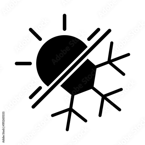 Winter icon vector. Snowl Illustration sign. Cold weather symbol. Cold logo.