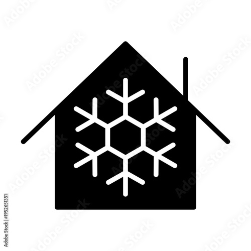 Winter icon vector. Snowl Illustration sign. Cold weather symbol. Cold logo.