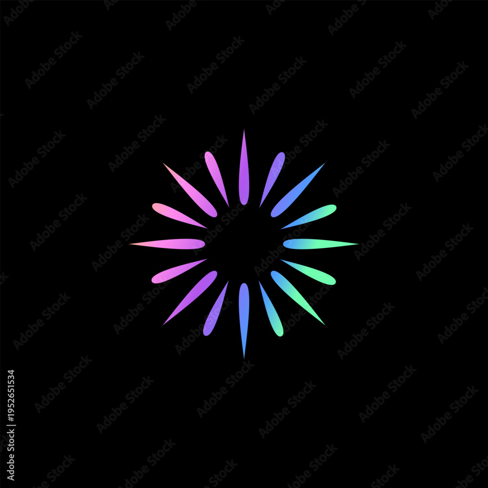 Fototapeta premium Abstract light spread, vector design for your brand. beautiful