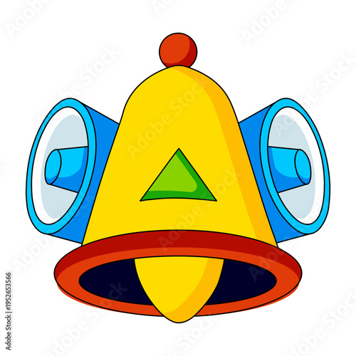 A flat style illustration representing notification
