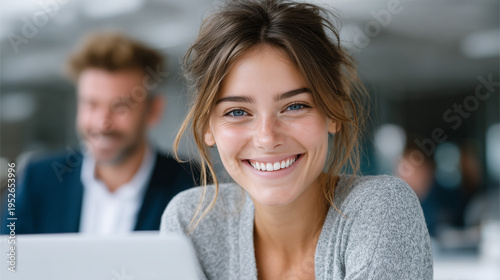 New Employee Mentor Onboarding Corporate Office Portrait

