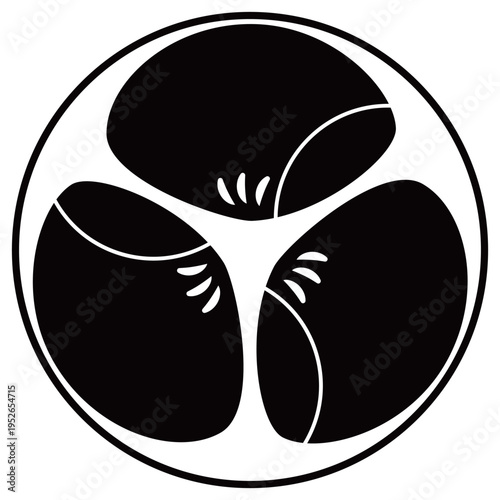 糸輪に頭合わせ三つ