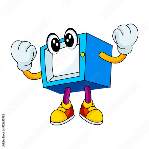 A flat style illustration showing microwave
