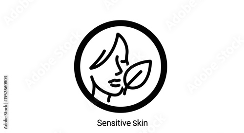Gentle Skincare Icon for Sensitive Skin