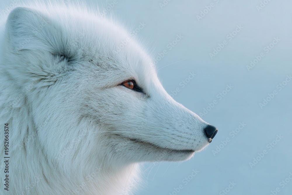 Fototapeta premium fox portrait in snowy wilderness