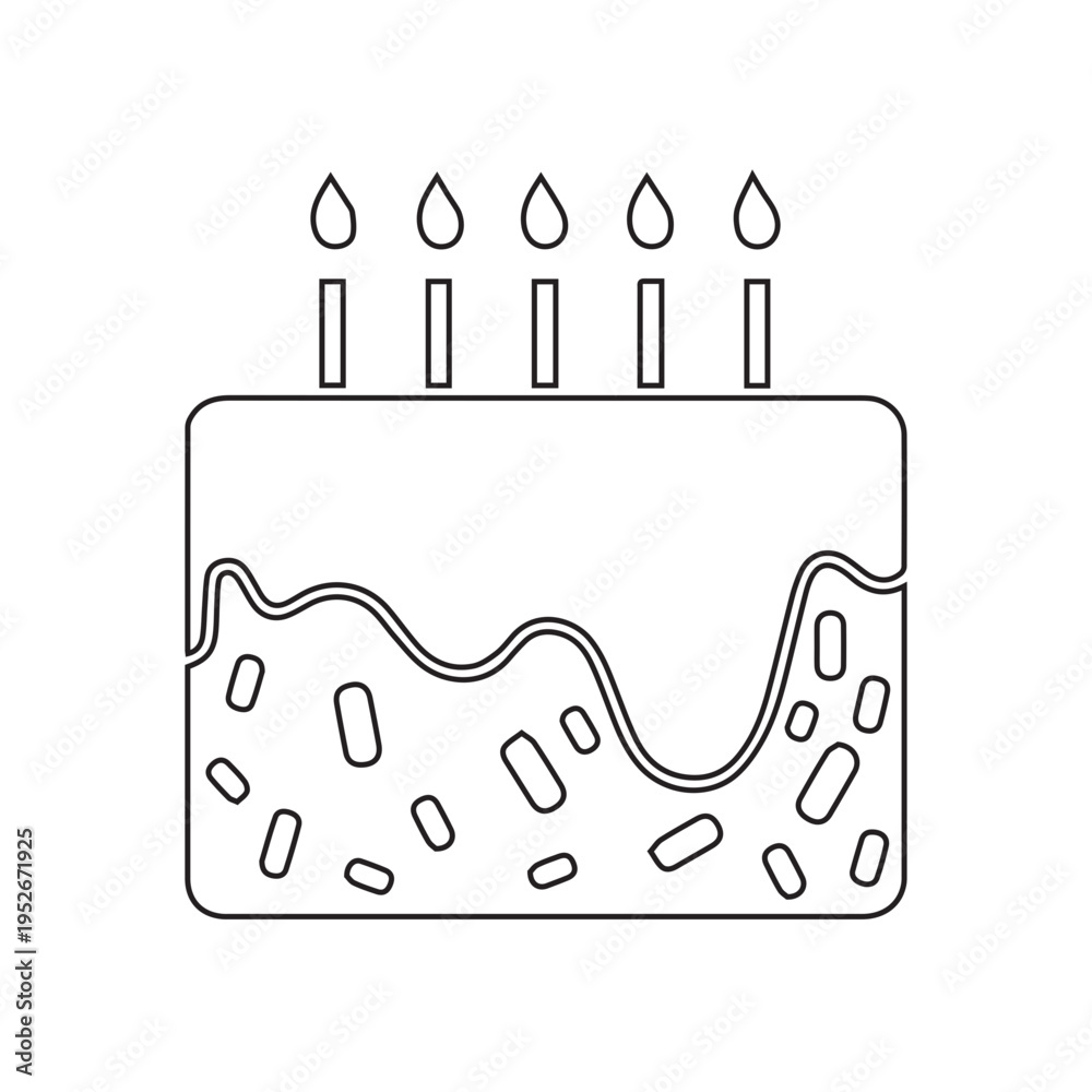 Fototapeta premium Birthday Celebration Cake