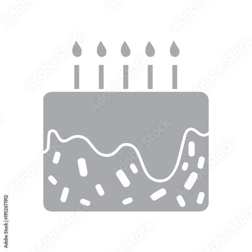 Birthday Celebration Cake Icon